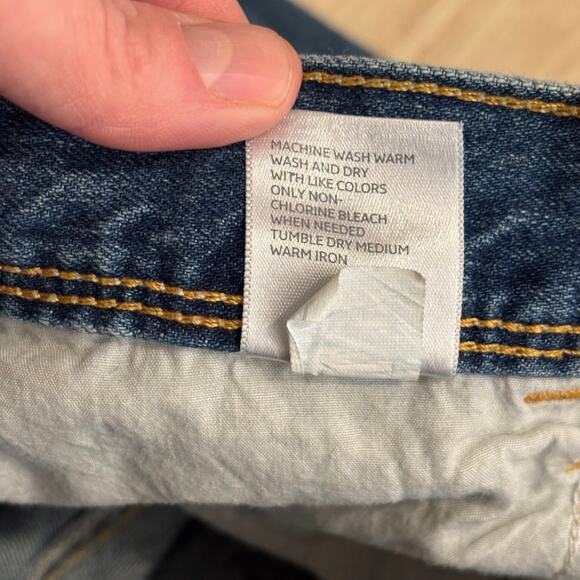 Old Navy Jeans Women 6 Baby Boot Diva Pocket Flap Y2K Knee Hole Whiskers Western - Picture 12 of 12